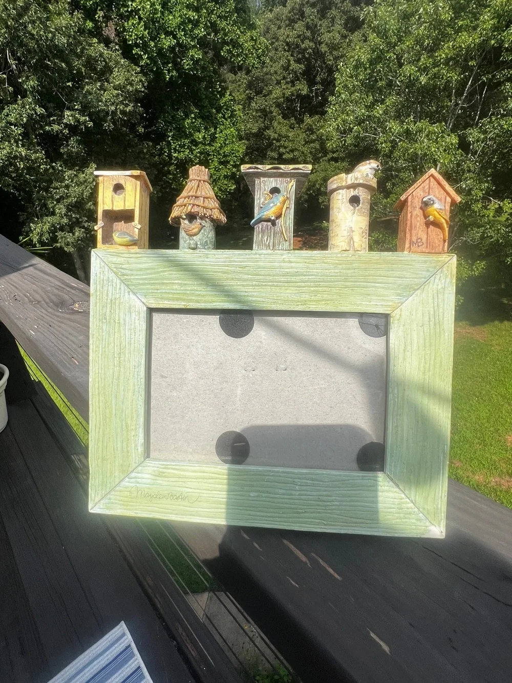 Vintage Hallmark Marjolein Bastin Nature’s Sketchbook Birdhouse Frame